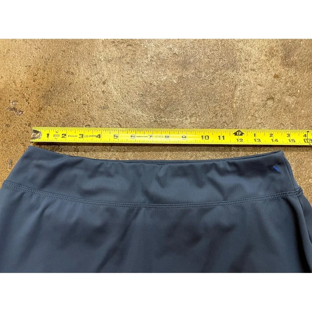 Tommy Bahama Athletic Skirt Skort Womens Medium Navy Blue Ruffle Detail Golf - Picture 12 of 16